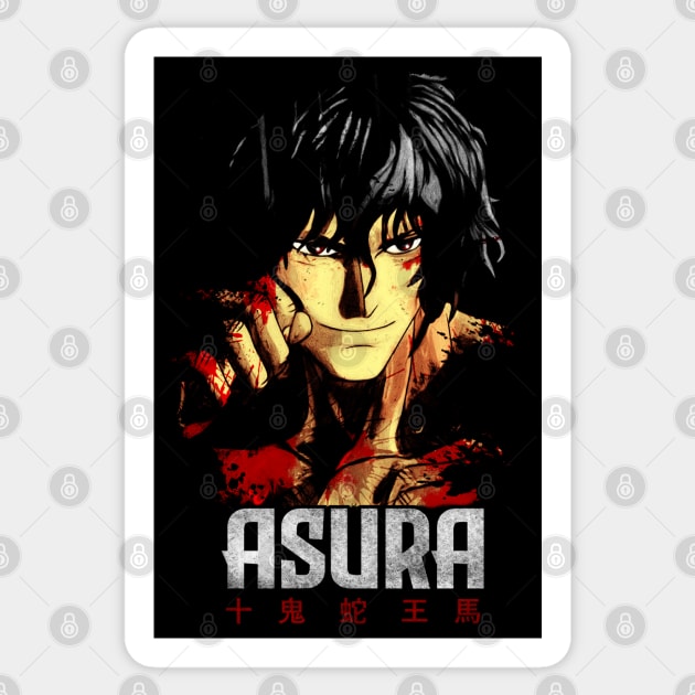 The Asura Ohma Tokita Ashura Kengan Omega Sticker by JPNDEMON